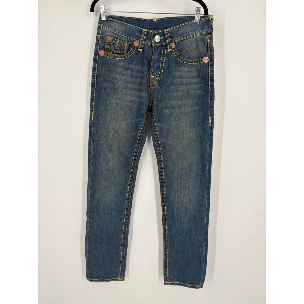 True Religion Billy Super T Jeans Men 30 Rare Y2K Blue Denim